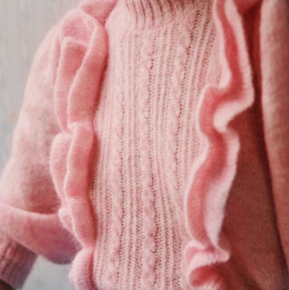 Sezane Blair jumper pink kid mohair - Picture 2 of 9